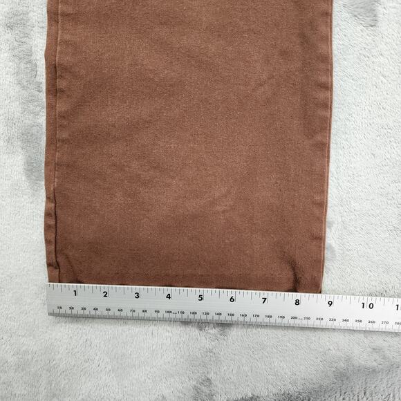 Old Navy Pants Womens 10 Brown High Rise Pixie Flare Pockets Stretch Office - Picture 10 of 11